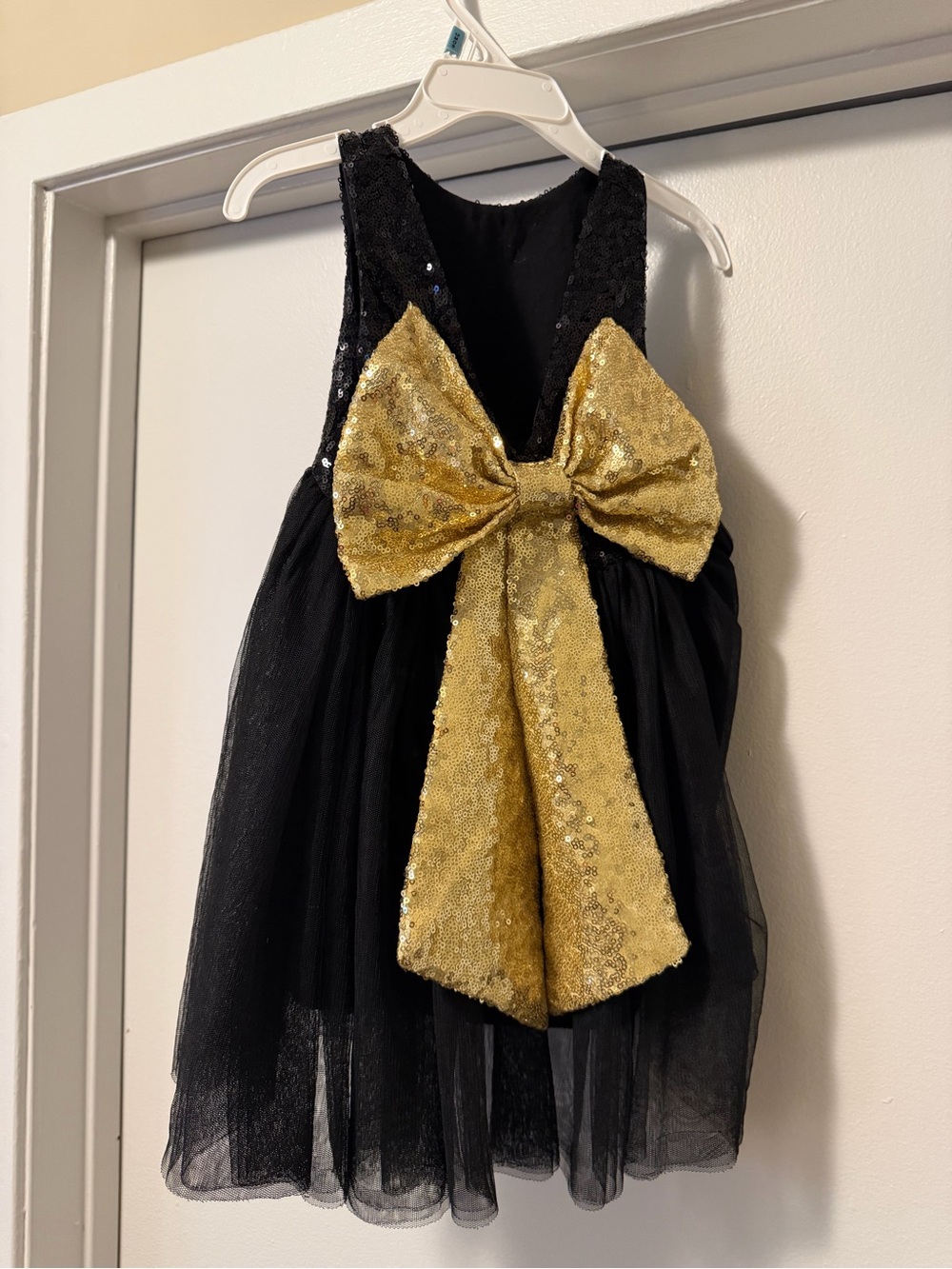 Black and Gold Toddler Dress